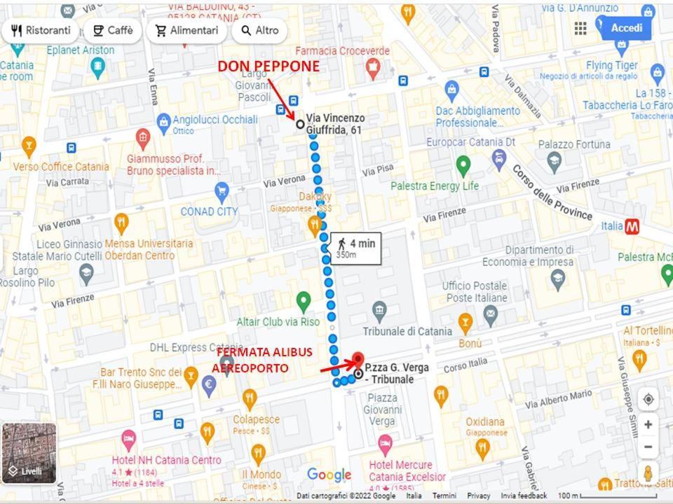 Don Peppone Apartman Catania-Fontanarossai nemzetközi repülőtér Kültér fotó